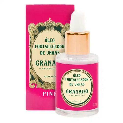 Kit com 3 Unidades de Granado Óleo Fortalecedor De Unhas Pink 10ml