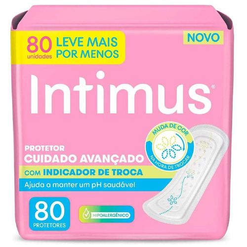 Kit com 3 Unidades de Protetor Diário Intimus com Indicador de Troca 80 unidades Kit com 3 Unidades de Protetor Diário Intimus com Indicador de Troca 80 unidades