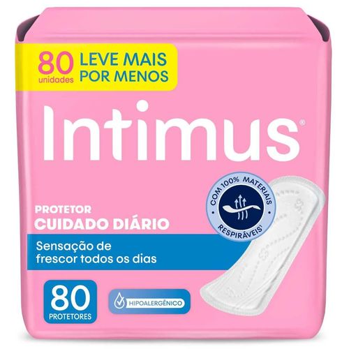 Kit com 2 Unidades de Protetor Diário Intimus Days Sem Perfume 80 Unidades Kit com 2 Unidades de Protetor Diário Intimus Days Sem Perfume 80 Unidades