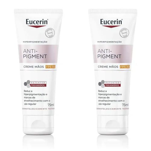 Kit com 2 Unidades de Eucerin Anti Pigment Creme Clareador Para Mãos 75ml