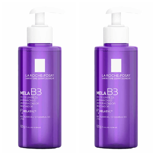 Kit com 2 Unidades de Gel De Limpeza La Roche-Posay Antimanchas Mela B3 120g
