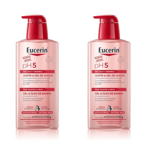 Kit com 2 Unidades de Eucerin Ph5 Gel De Lavagem 400ml