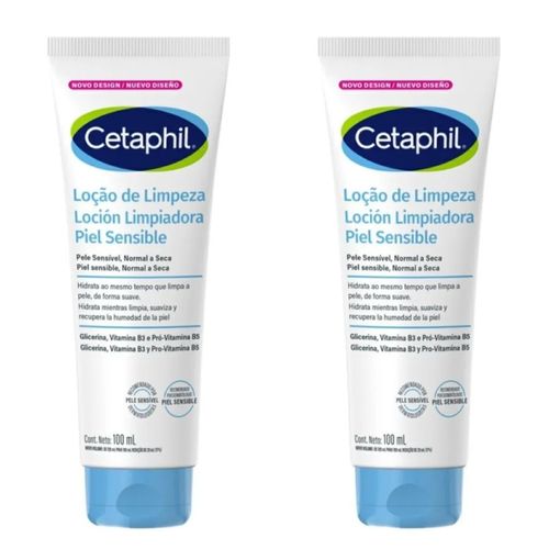 Kit com 2 Unidades de Cetaphil Loção De Limpeza 100ml Kit com 2 Unidades de Cetaphil Loção De Limpeza 100ml