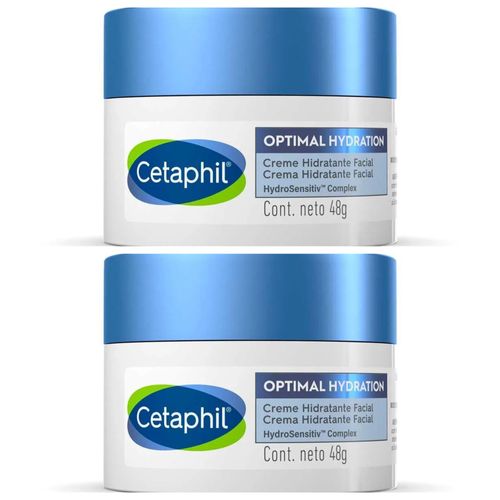 Kit com 2 Unidades de Cetaphil Creme Hidratante Facial Optimal Hydration 48g Kit com 2 Unidades de Cetaphil Creme Hidratante Facial Optimal Hydration 48g