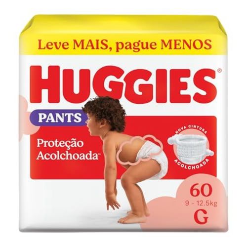 Fralda Huggiers Roupinha Supreme Care G 60 Unidades