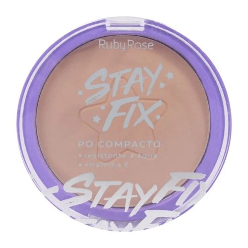 Hb 857-1 Pó Facial Compacto MC60 Stay Fix Ruby Rose Hb 857-1 Pó Facial Compacto MC60 Stay Fix Ruby Rose