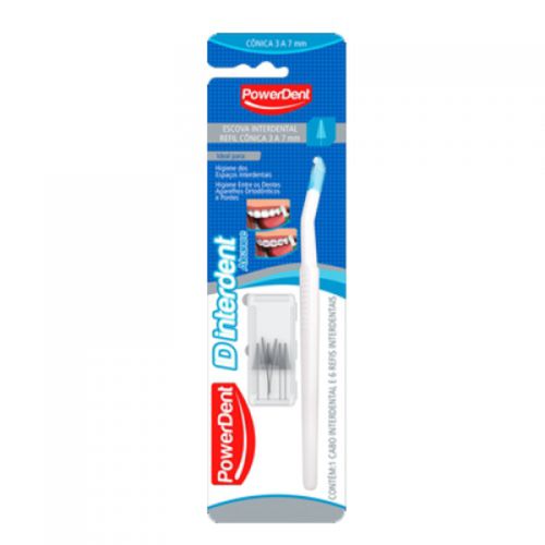 Escova Powerdent Interdental Conic 3 a 7mm Escova Powerdent Interdental Conic 3 a 7mm