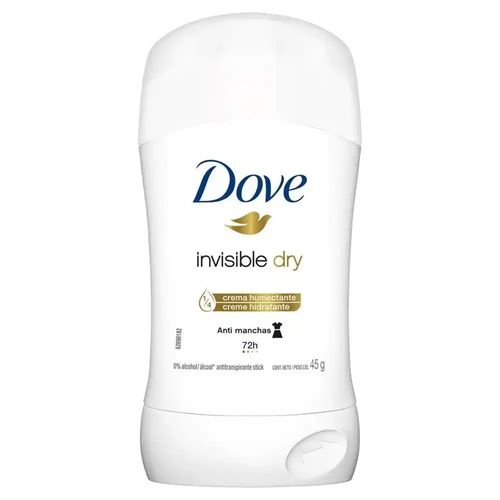 Dove Antitranspirante Stick Invisible Dry 45g Dove Antitranspirante Stick Invisible Dry 45g