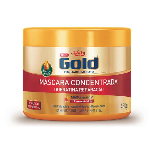 Creme Para Tratamento Niely Gold 430g Reconstrução Potente