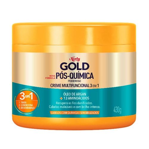 Creme Para Tratamento Niely Gold 430g Pós Química Poderoso