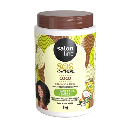 Creme Para Pentear Cachos Coco Salon Line 1kg (LN) Creme Para Pentear Cachos Coco Salon Line 1kg (LN)