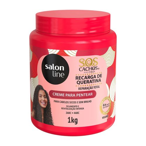 Creme Pentear Salon Line Recarga Queratina 1Kg Creme Pentear Salon Line Recarga Queratina 1Kg