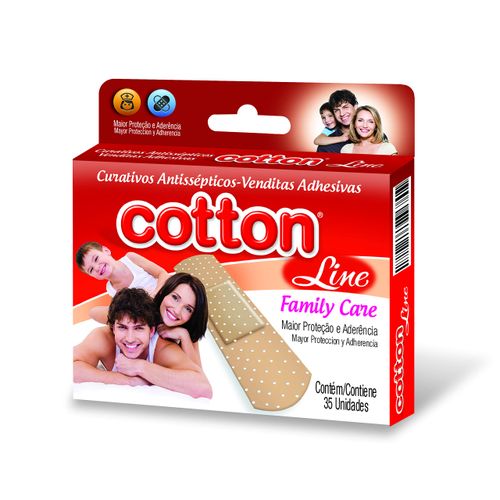 Cotton Curativo Antisséptico Bege Com 35 Unidades Cotton Curativo Antisséptico Bege Com 35 Unidades