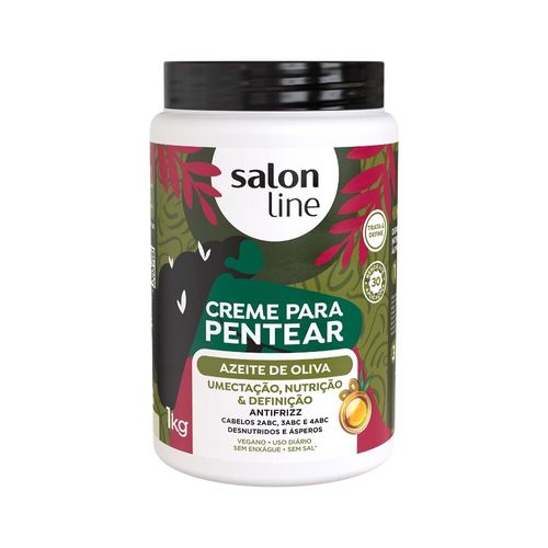 Creme Pentear Salon Line Azeite De Oliva 1Kg Creme Pentear Salon Line Azeite De Oliva 1Kg