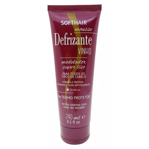 Defrizante Vinho Modelador de Fios Softhair 240ml Defrizante Vinho Modelador de Fios Softhair 240ml