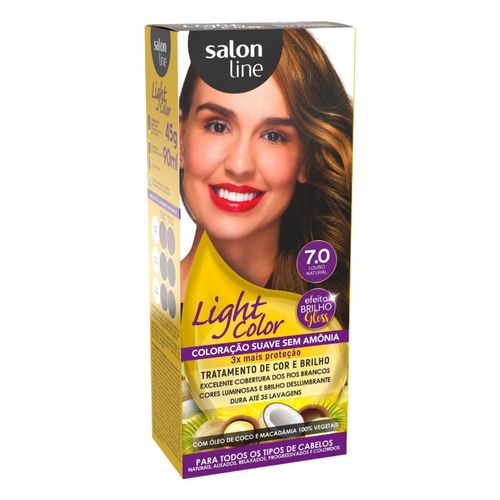 Coloração Suave Light Color Salon Line 7.0 Louro Natural Coloração Suave Light Color Salon Line 7.0 Louro Natural