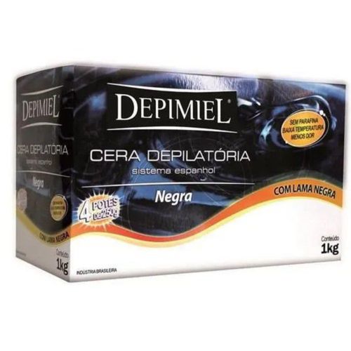 Cera Quente Depimiel 1Kg Negra Cera Quente Depimiel 1Kg Negra