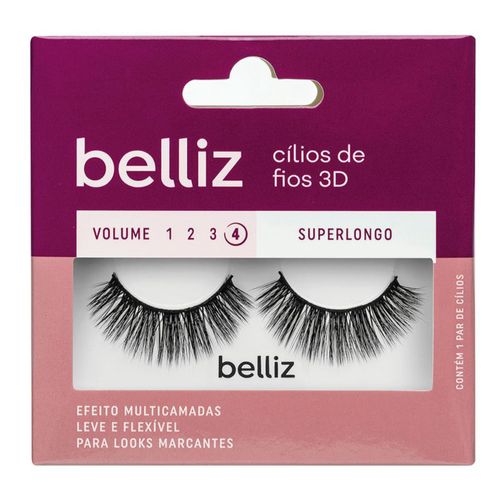 Cílios Belliz 3D Vol. 4 Superlongo - 213
