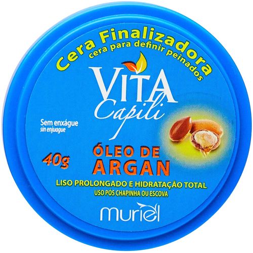 Cera Capilar Vita Capili 40g Óleo de Argan Cera Capilar Vita Capili 40g Óleo de Argan