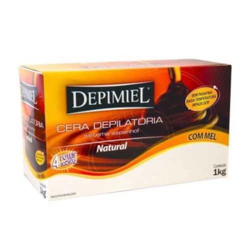 Cera Deo Natural 1000g 4 Potes X 250g Depimiel