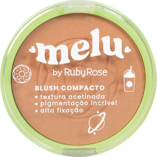 Blush Compacto Melu RR8714 Caramel Rubyrose