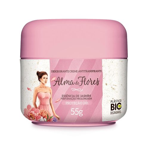 Alma de Flores Desodorante Creme Jasmim De 55g Alma de Flores Desodorante Creme Jasmim De 55g