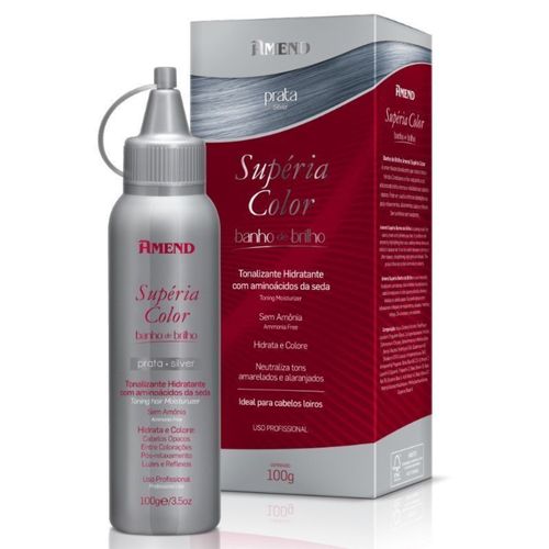 Banho de Brilho Prata Supéria Color 100g Amend Banho de Brilho Prata Supéria Color 100g Amend
