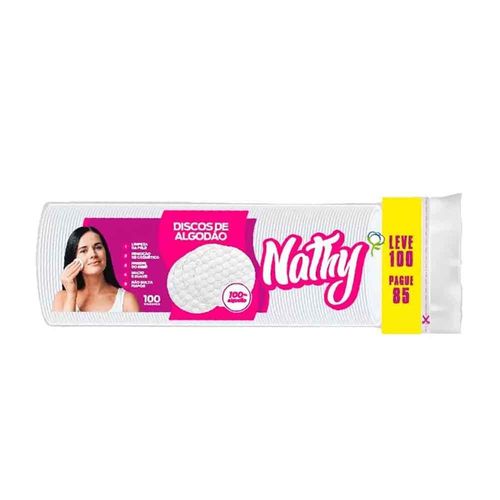 Algodão Em Disco Nathy 100 Unidades