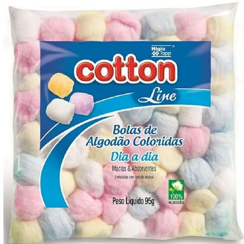 Algodão Cotton Bola Colorida 30g