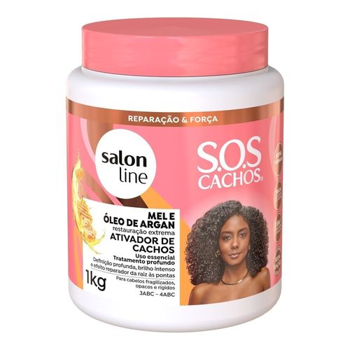 Ativador Salon Line Sos Mel E Óleo De Argan 1Kg
