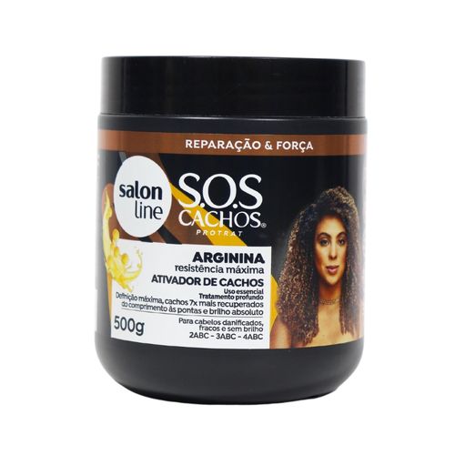 Ativador Sos Cachos Arginina +Reconstruídos Salon Line 500g Ativador Sos Cachos Arginina +Reconstruídos Salon Line 500g