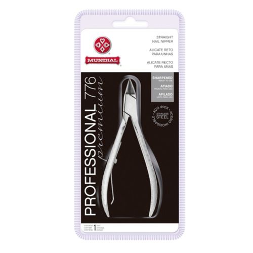Alicate De unha Mundial Profissonal Inox Lãmina Reta 776 Alicate De unha Mundial Profissonal Inox Lãmina Reta 776