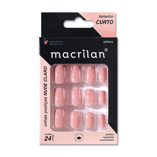 Unhas Macrilan Up204A Nude Claro Unhas Macrilan Up204A Nude Claro