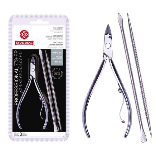 Alicate Mundial Profissional Afiado + Espatula Inox 778 Alicate Mundial Profissional Afiado + Espatula Inox 778