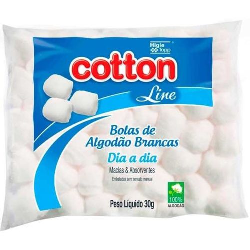 Algodão Cotton Bola Branca 30g Algodão Cotton Bola Branca 30g