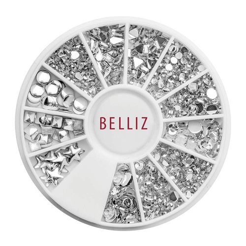 Adereços Para Decoração De Unhas Belliz Prata Adereços Para Decoração De Unhas Belliz Prata
