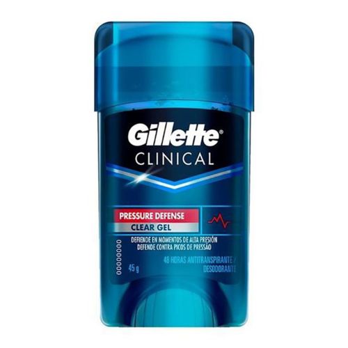 Kit c/2 Unidades de Desodorante Gel Clinical Pressure Defense Gillette 45g Kit c/2 Unidades de Desodorante Gel Clinical Pressure Defense Gillette 45g