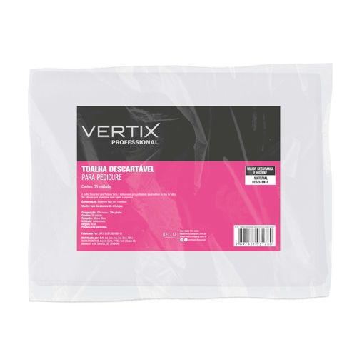 Toalha Descartável Para Pedicure 25Pçs Vertix