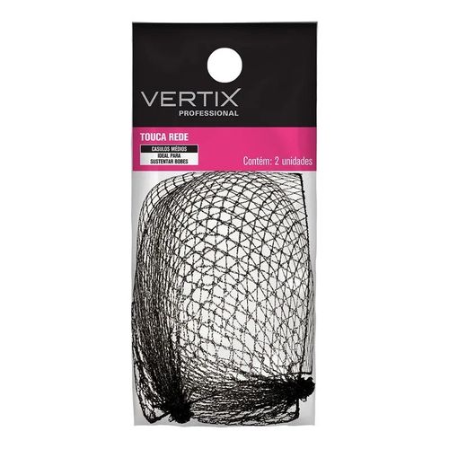 Touca De Rede Grossa Preta 2Pcs Vertix