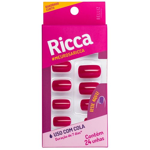 Unhas Ricca Rosa Sexy