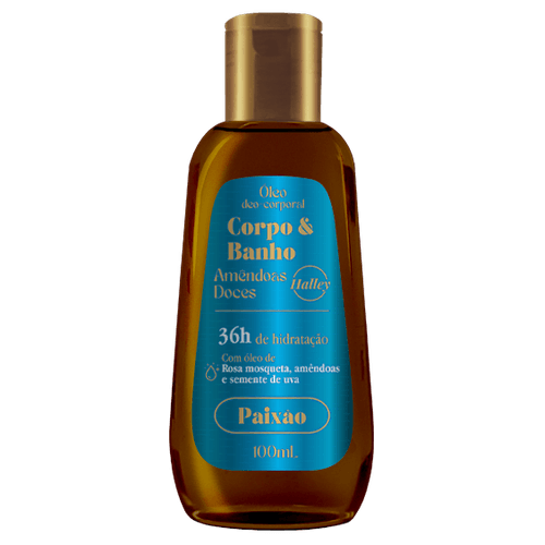 Halley Amêndoas Doces Óleo Deo Corporais Corpo & Banho 100ML