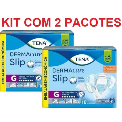 Kit c/2 Unidades Fralda Geriátrica Tena G c/16 unidades cada