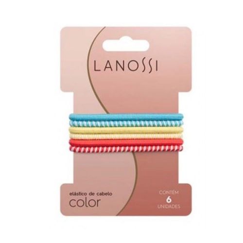 Elástico de Cabelo Kit Lanossi Color C/6 Unidades Elástico de Cabelo Kit Lanossi Color C/6 Unidades