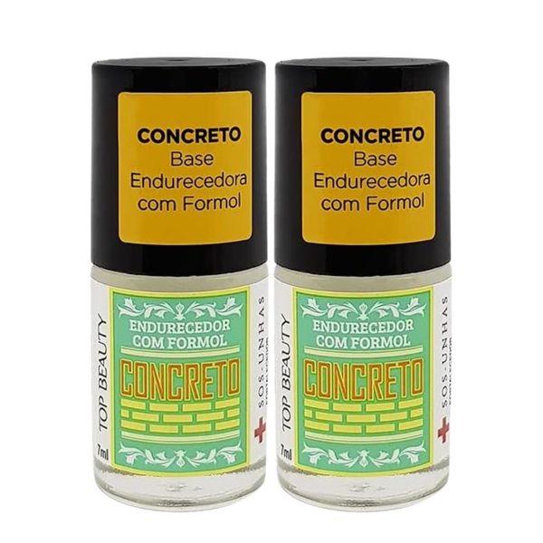 Kit c/2 Unidades de Esmalte para Unha top Beauty 7ml SOS Unhas Concreto