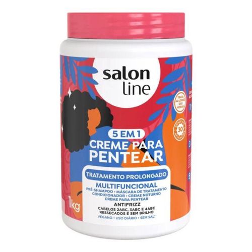 Creme Para Pentear Salon Line 5 em 1 Tratamento Prolongado 1kg