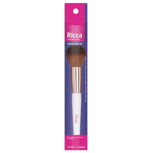 Pincel Ricca Rose Gold Para Pó Pincel Ricca Rose Gold Para Pó
