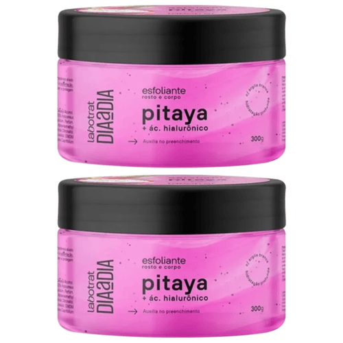 Kit c/2 Esfoliantes Pitaya 300g Corpo e Rosto Labotrat