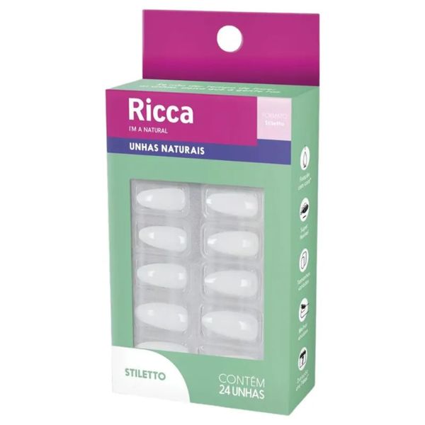 Unhas Ricca Naturais Stiletto