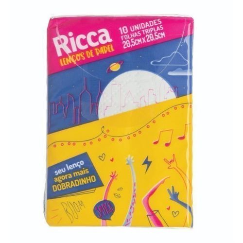 Lenço De Papel Mini Ricca Ref. 3703 Lenço De Papel Mini Ricca Ref. 3703