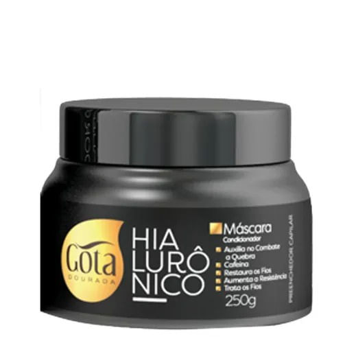 Máscara Gota Dourada Hialurônico Pote 250g
